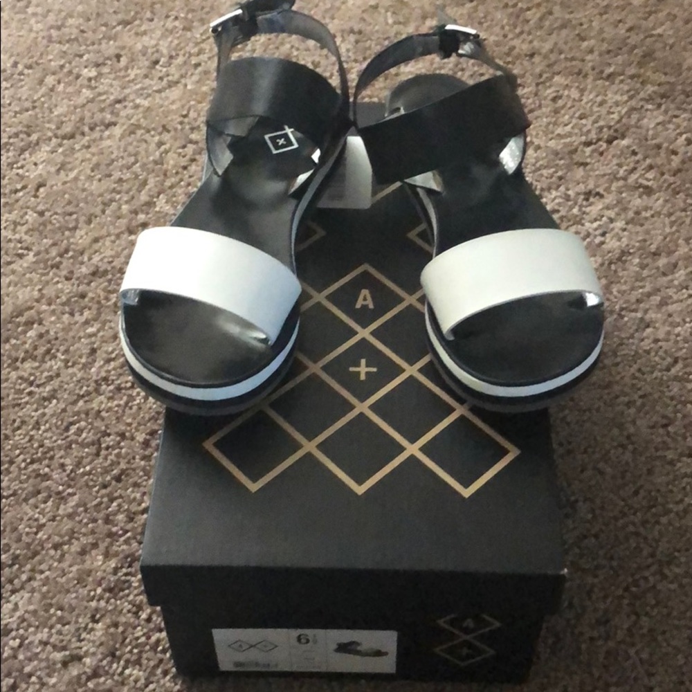 A+ Black and White Sandals